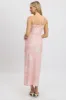 Pink Abstract Maxi Dress Bias Cut sold by Ally Fashion