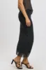 Black Polka Dot Mesh Skirt Elasticated Picot Trim Midaxi sold by Ally Fashion