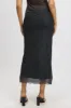 Black Polka Dot Mesh Skirt Elasticated Picot Trim Midaxi sold by Ally Fashion