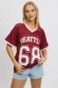 Red Graphic Tee Short Sleeve sold by Ally Fashion