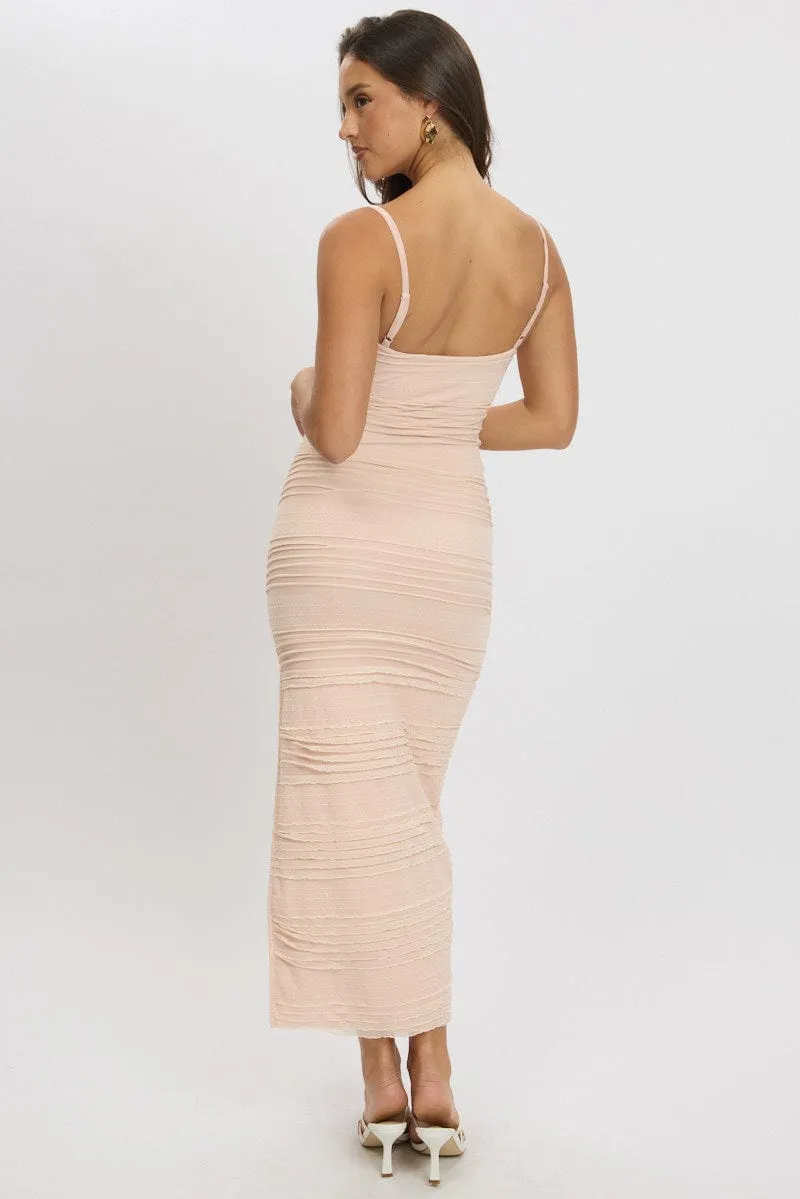 Orange Bodycon Dress Sleeveless Midi sold by Ally Fashion product image thumbnail 5