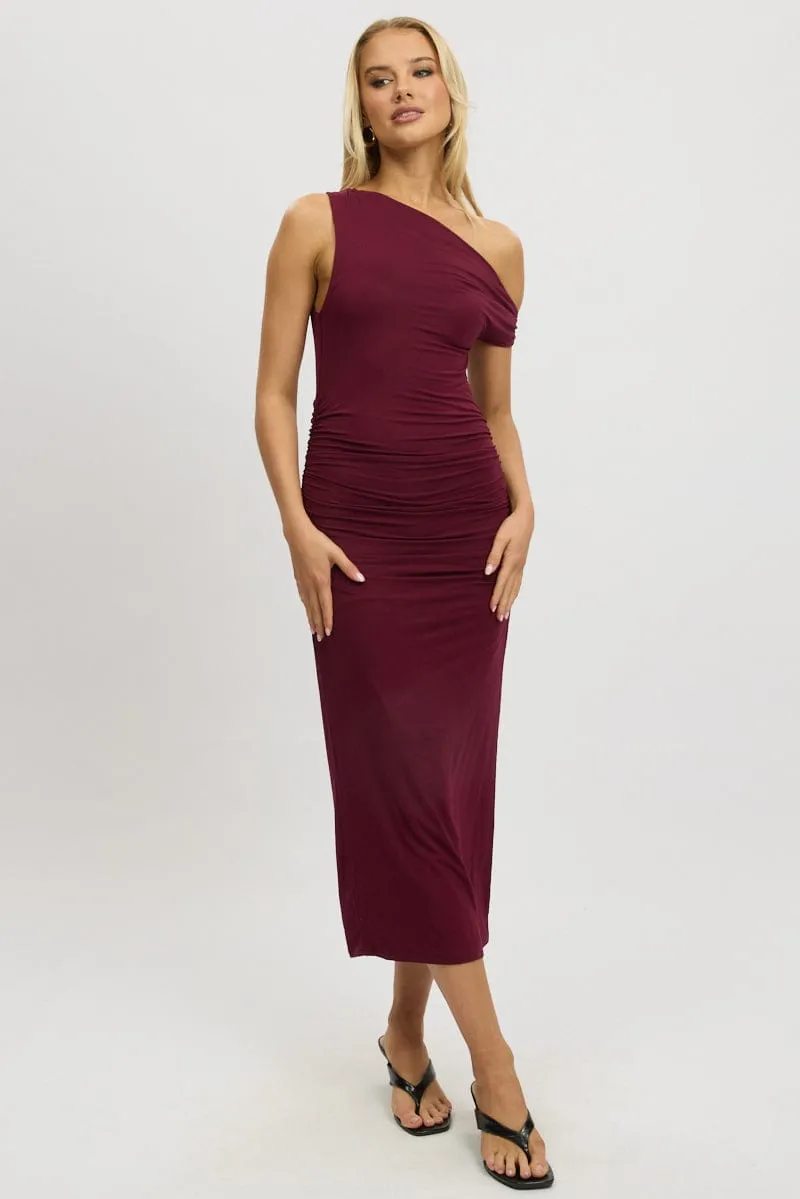 Red Bodycon Dress Twist Off Shoulder sold by Ally Fashion product image thumbnail 3