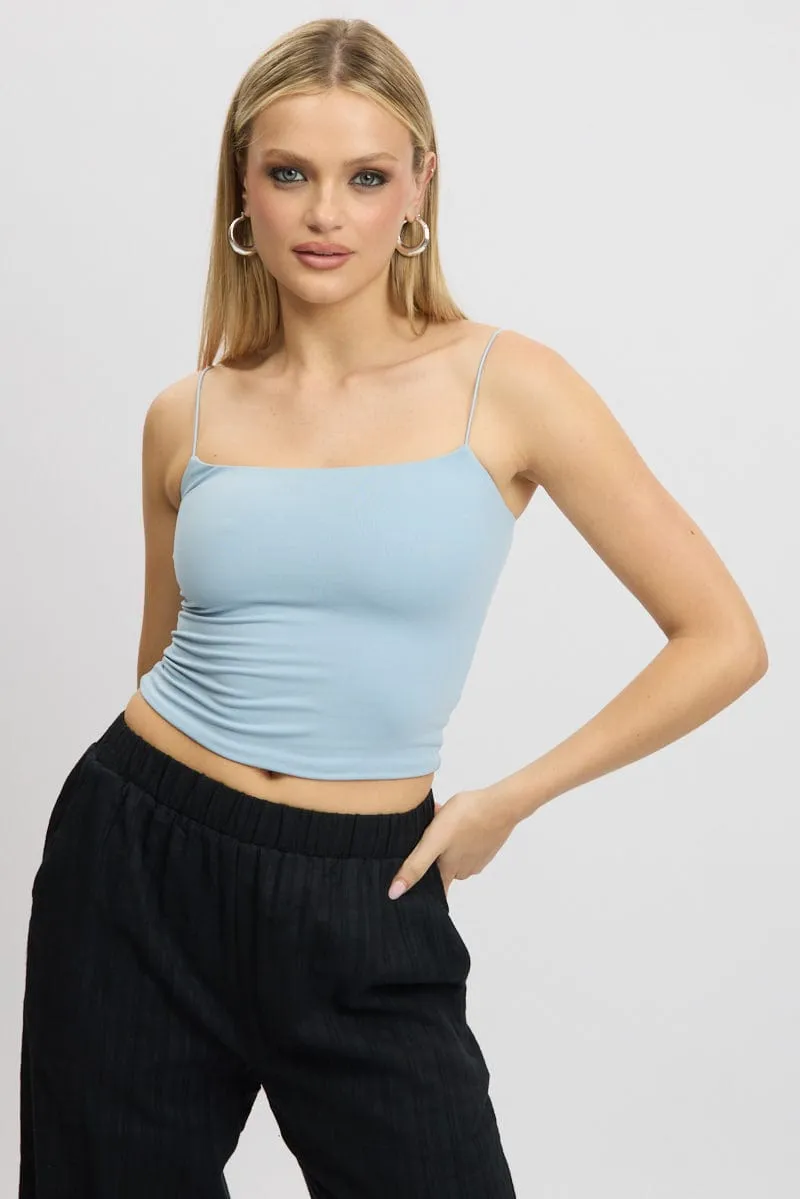 Blue SuperSoft Singlet Double Layer sold by Ally Fashion product image thumbnail 2