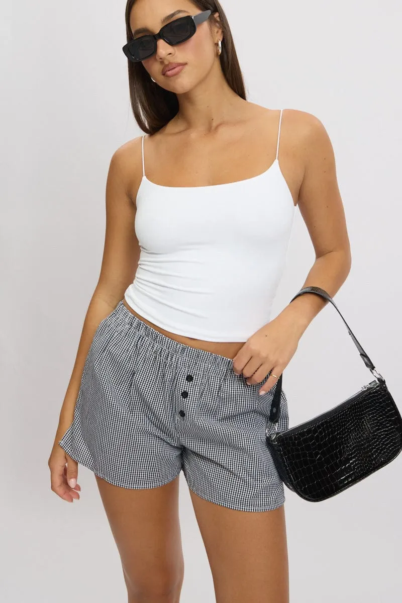 Black Check Boxer Shorts sold by Ally Fashion