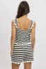 Black Stripe Crochet Knit Top sold by Ally Fashion