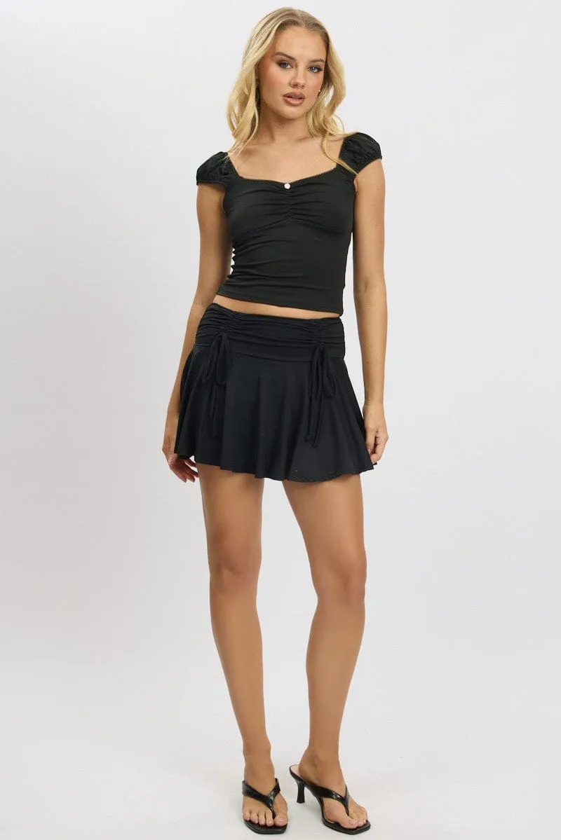 Black Top Short Sleeve sold by Ally Fashion product image thumbnail 2