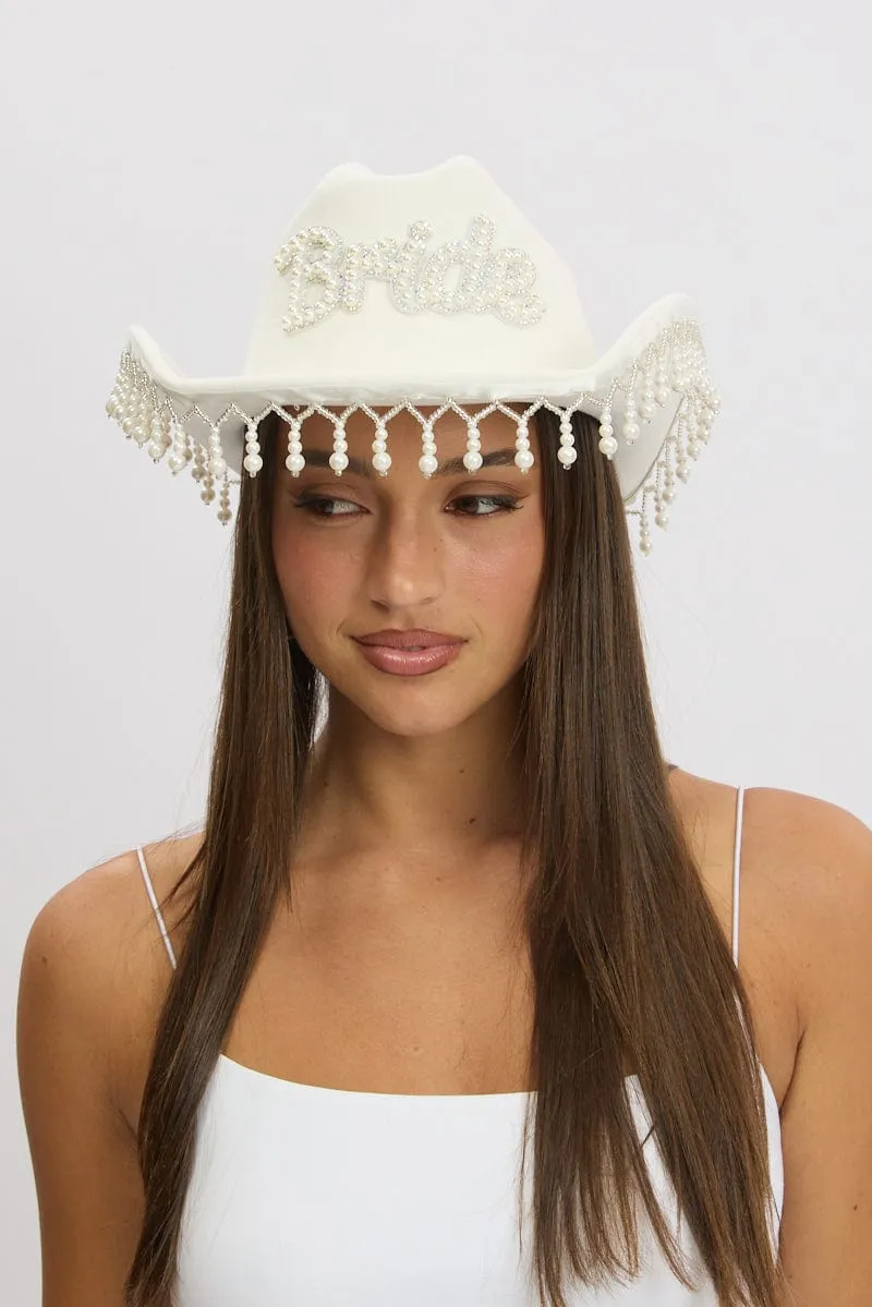 White Bride Hat sold by Ally Fashion
