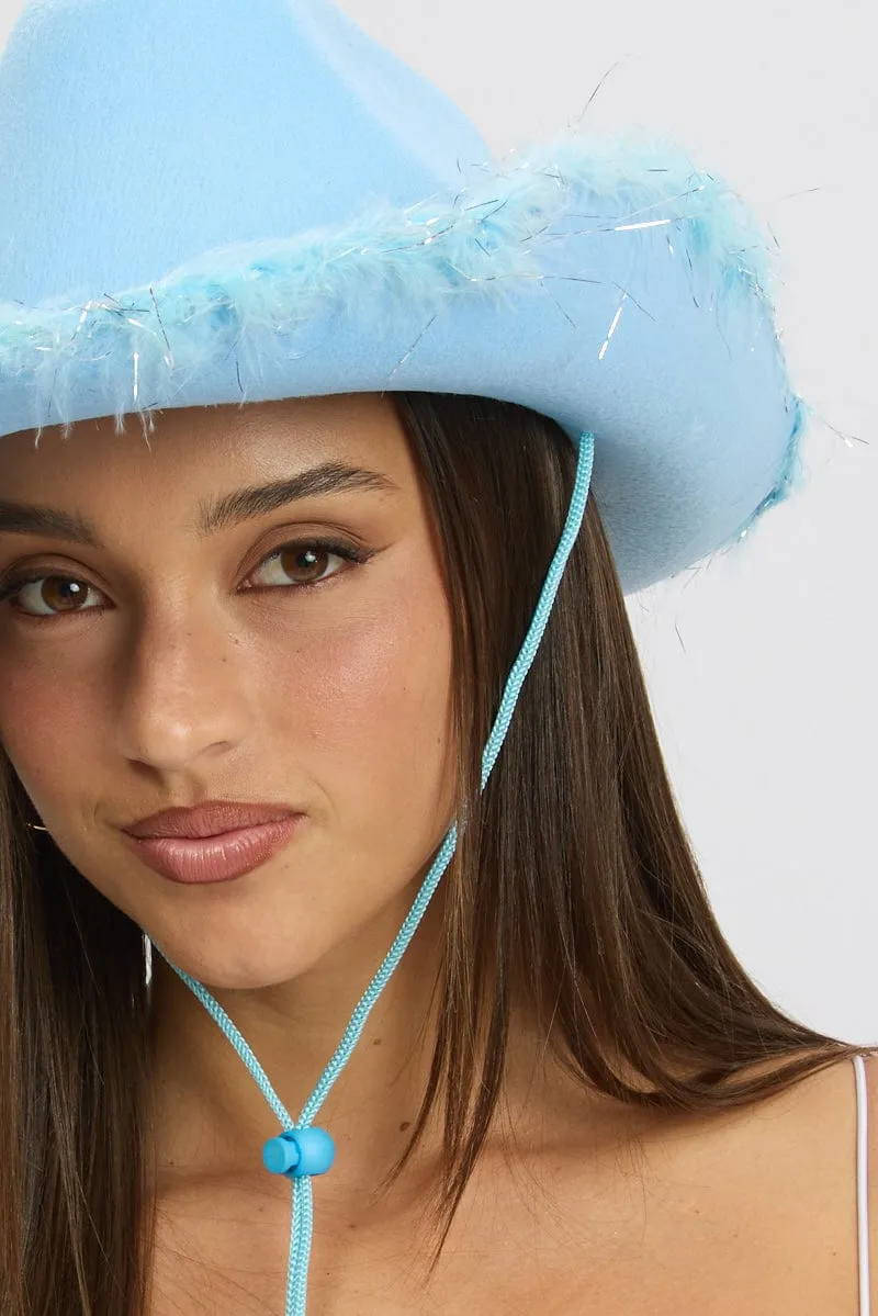 Blue Festival Cowboy Hat sold by Ally Fashion product image thumbnail 2