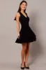 Black Knit Dress Sleeveless Fit and Flare sold by Ally Fashion