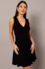 Black Knit Dress Sleeveless Fit and Flare sold by Ally Fashion