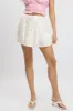 White Ditsy Skater Skirt High Rise Tiered Mini Lined sold by Ally Fashion