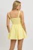 Yellow Fit And Flare Dress Corset Detail Mini sold by Ally Fashion
