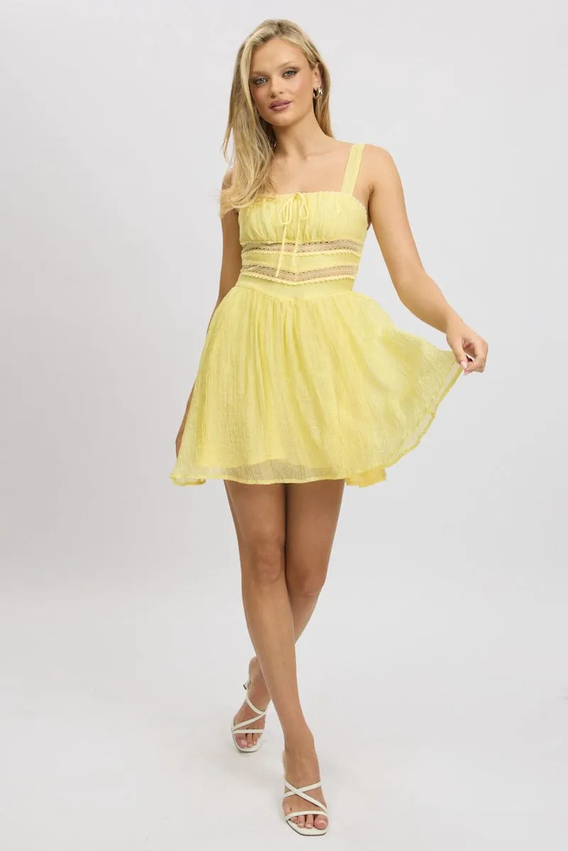 Yellow Fit And Flare Dress Mini sold by Ally Fashion product image thumbnail 2