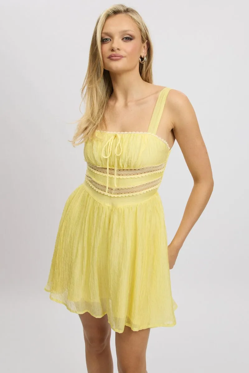 Yellow Fit And Flare Dress Mini sold by Ally Fashion product image thumbnail 3