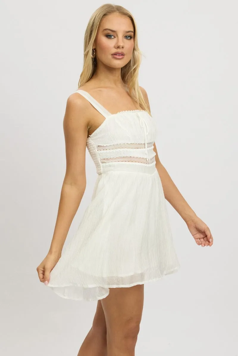 White Fit And Flare Dress Mini sold by Ally Fashion product image thumbnail 4