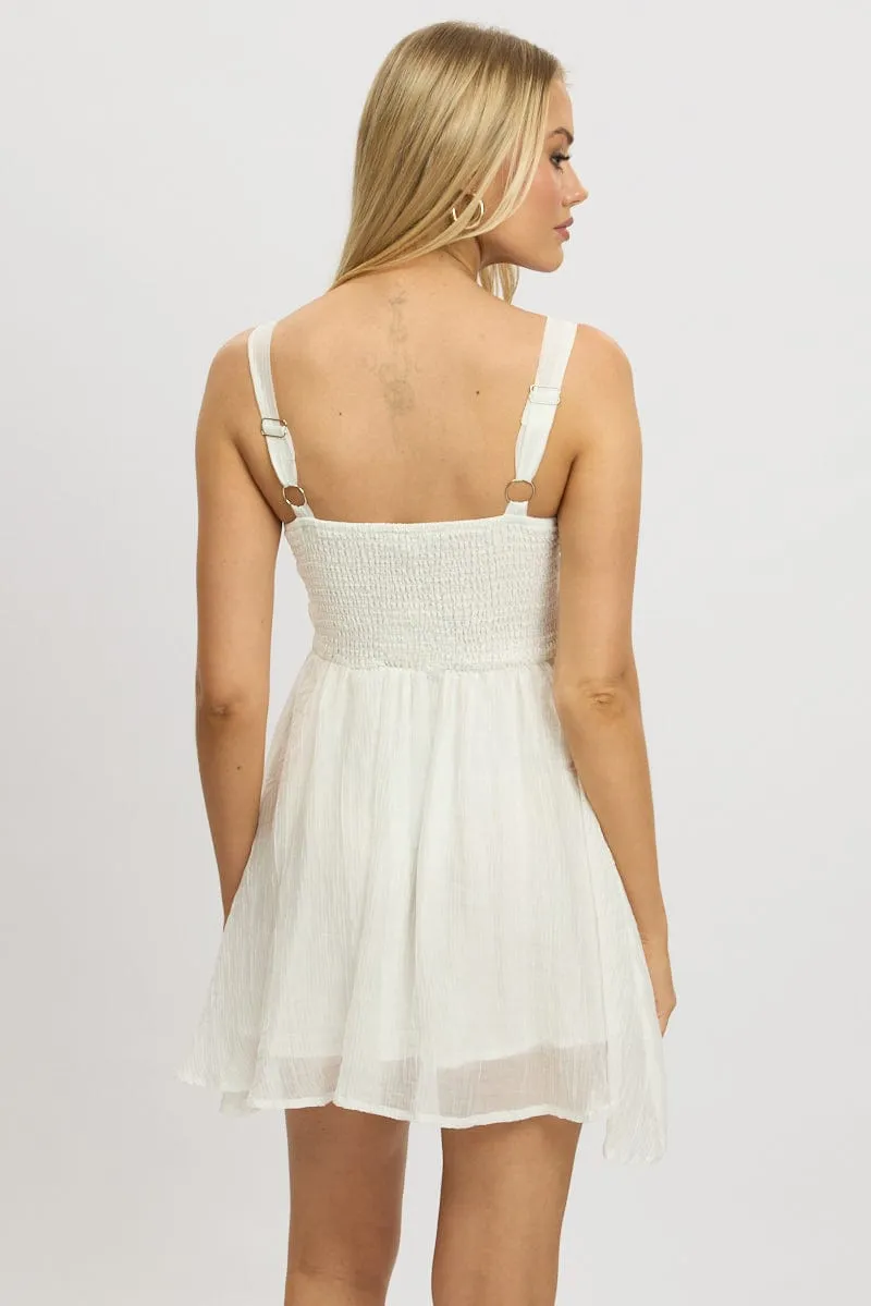 White Fit And Flare Dress Mini sold by Ally Fashion product image thumbnail 5