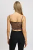Brown Animal Print Cami Top Sleeveless Bow sold by Ally Fashion