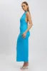 Blue Bodycon Dress Halter Neck Texured sold by Ally Fashion