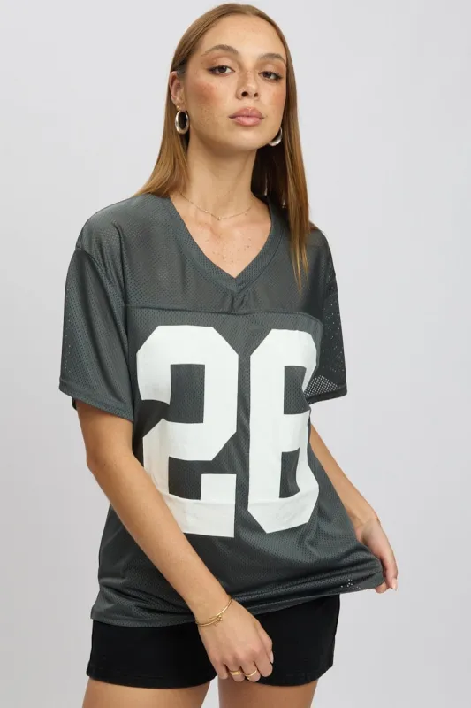 Grey Sport Tee Short Sleeve sold by Ally Fashion