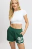Green Track Shorts High Rise Elastic Waist sold by Ally Fashion