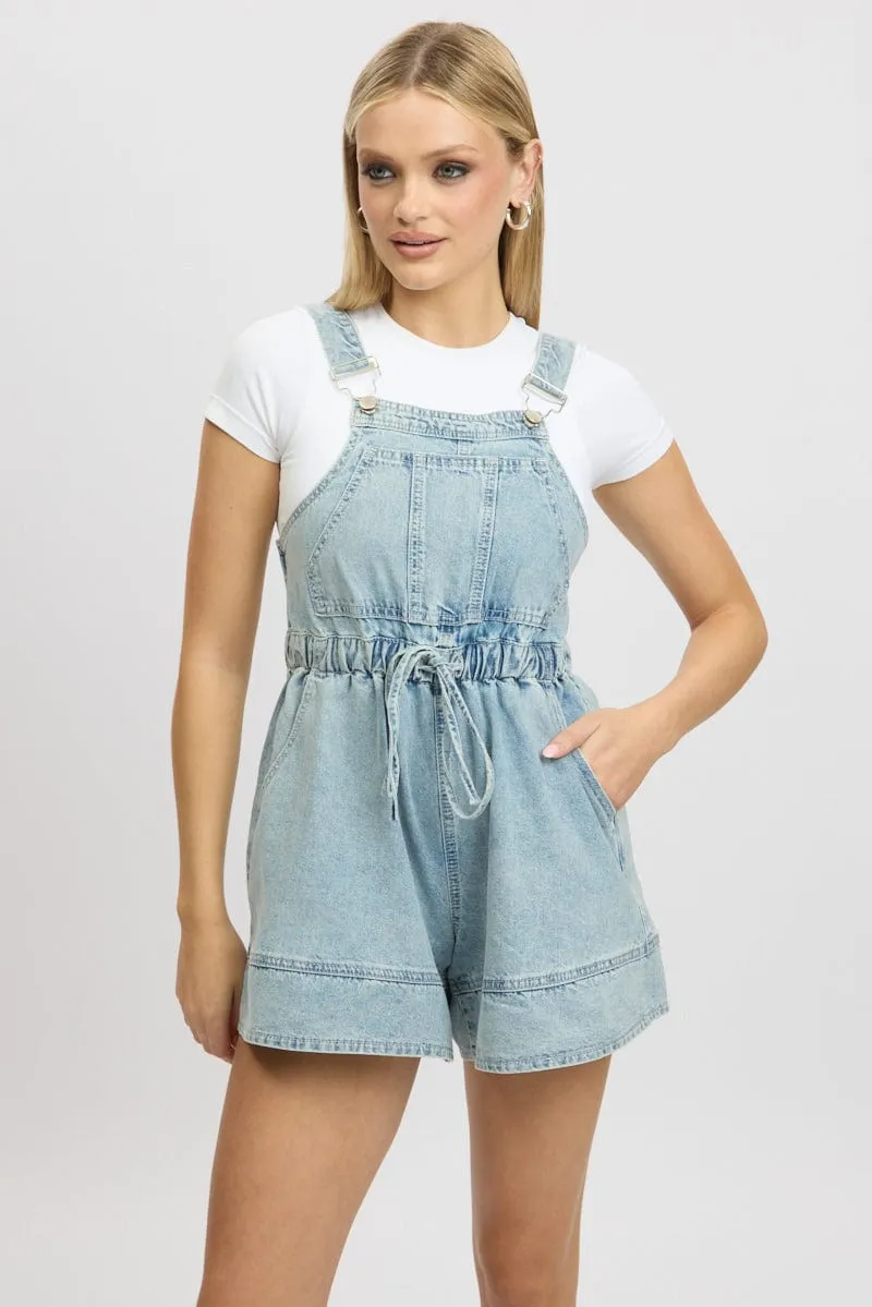 Denim Overall Shorts sold by Ally Fashion product image thumbnail 3