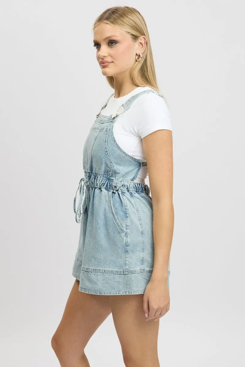 Denim Overall Shorts sold by Ally Fashion product image thumbnail 4