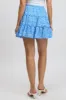 Blue Ditsy Skater Skirt High Rise Tiered Mini Lined sold by Ally Fashion