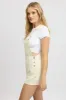 White Overall Shorts sold by Ally Fashion