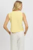 Yellow Tie Up Top Linen sold by Ally Fashion