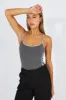 Grey Supersoft Bodysuit Contrast Stripe Side sold by Ally Fashion