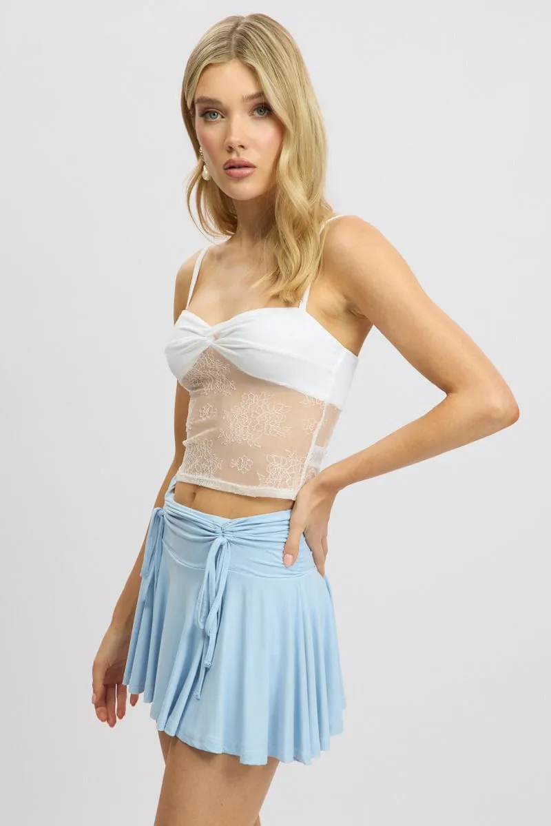 White Singlet Top Twist Front sold by Ally Fashion product image thumbnail 4