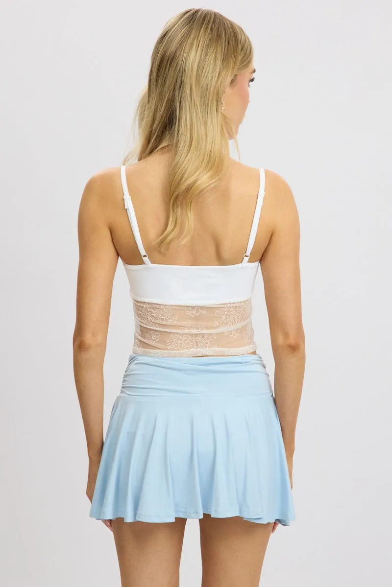 White Singlet Top Twist Front sold by Ally Fashion product image thumbnail 5