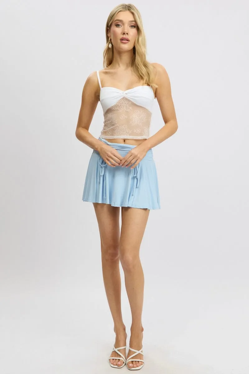 White Singlet Top Twist Front sold by Ally Fashion product image thumbnail 2