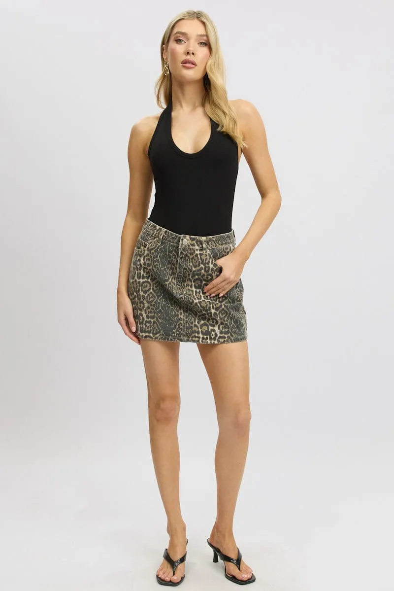 Black Halter Bodysuit Rib sold by Ally Fashion product image thumbnail 2