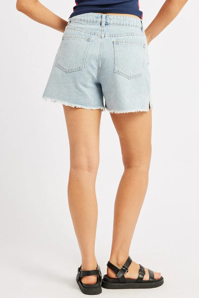 Denim Relaxed Denim Short Mid Rise sold by Ally Fashion product image thumbnail 3