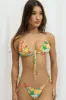 Orange Print Tie Side Bikini Set sold by Ally Fashion