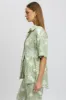 Green Abstract Relaxed Shirt Short Sleeve sold by Ally Fashion
