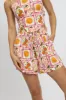 Multi Abstract Relaxed Shorts High Rise sold by Ally Fashion