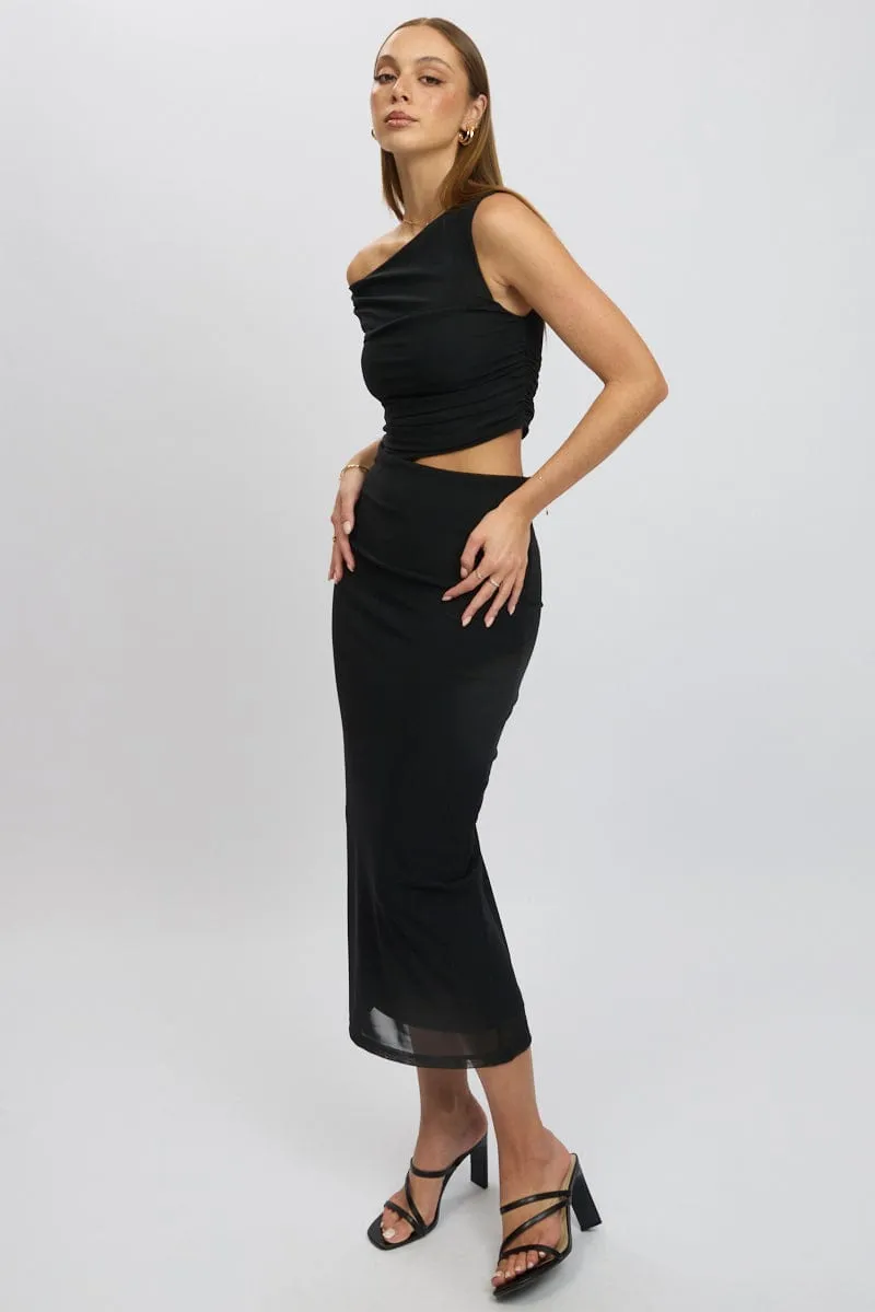 Black Bodycon Dress Maxi Mesh sold by Ally Fashion product image thumbnail 2