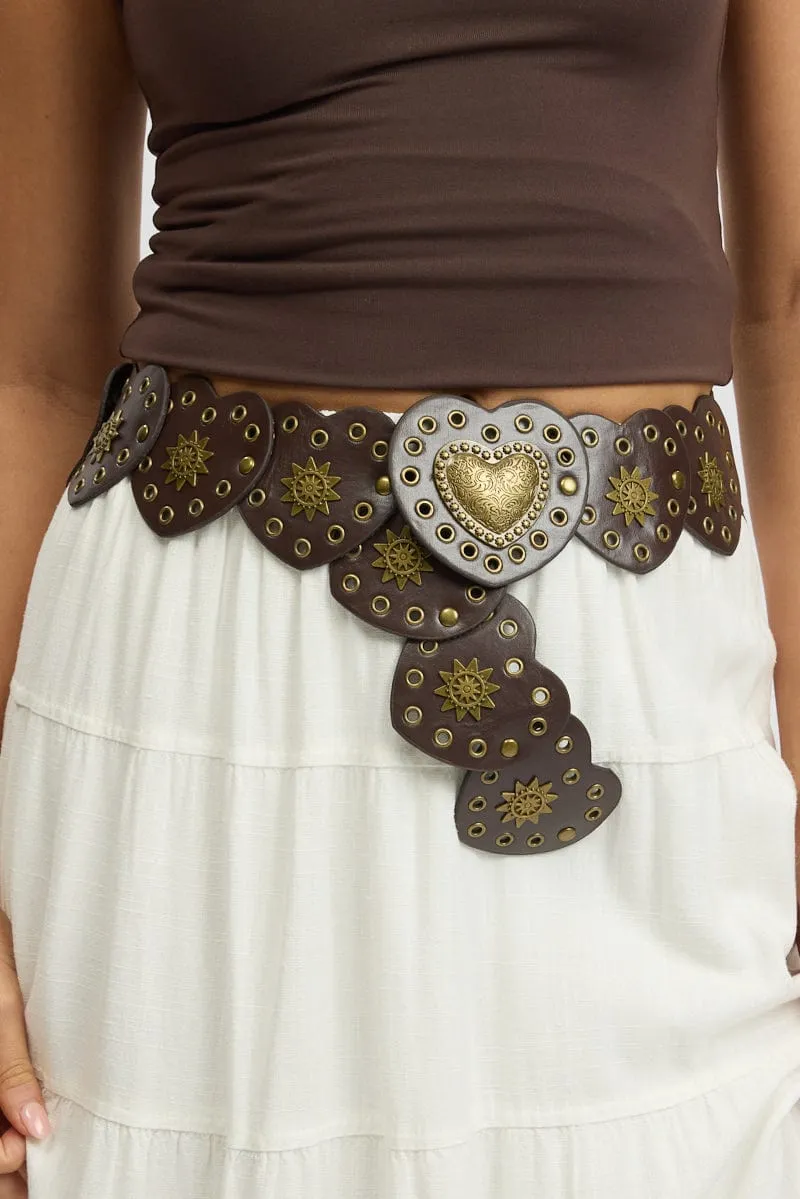 Brown Western Waist and Hip Belt sold by Ally Fashion product image thumbnail 2