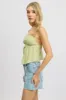 Green Cami Top Open Front Textured sold by Ally Fashion