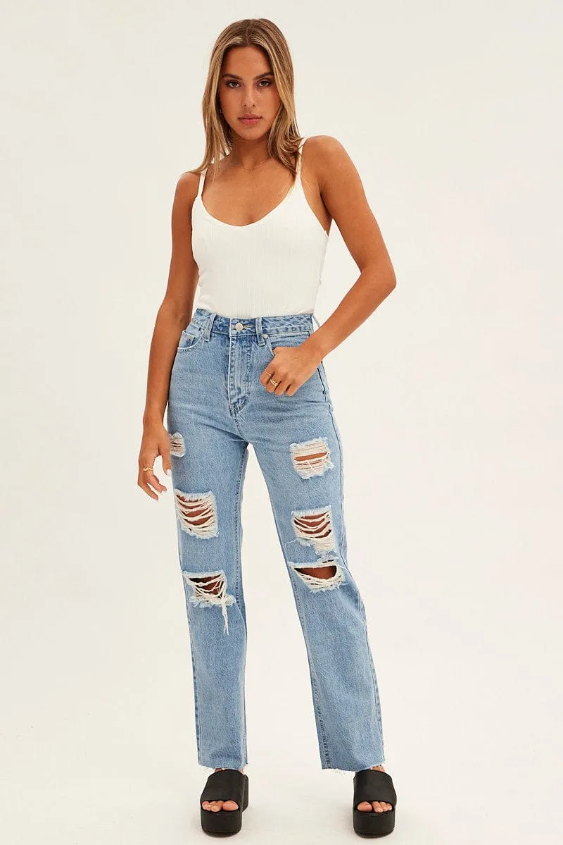 White Rib V Neck Strappy Bodysuit sold by Ally Fashion product image thumbnail 3