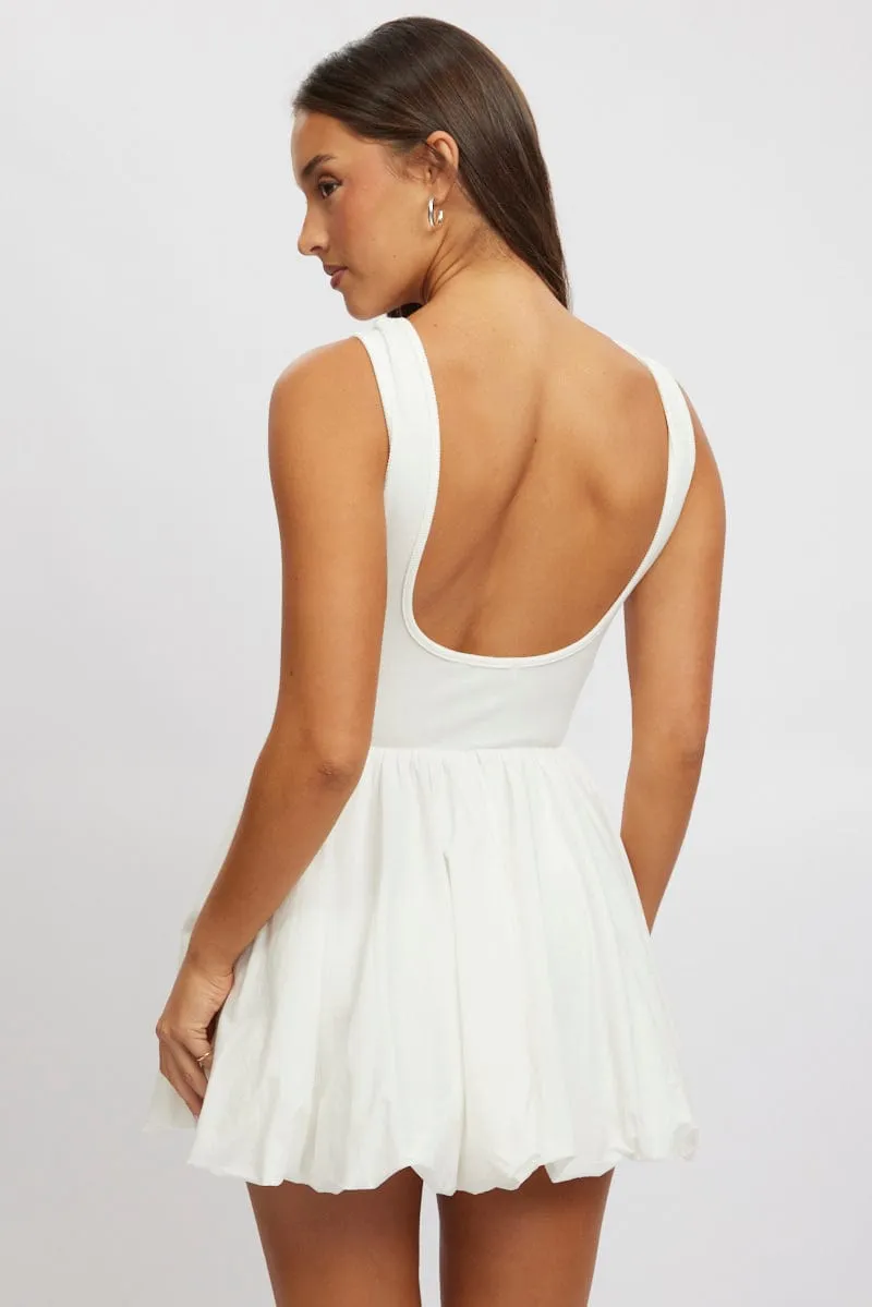 White Bubble Dress Mini sold by Ally Fashion product image thumbnail 5