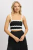 Black Crop Top Sleeveless Shirred Back sold by Ally Fashion