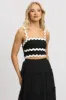 Black Crop Top Sleeveless Shirred Back sold by Ally Fashion