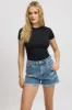 Black T-Shirt Short Sleeve Crew Neck Supersoft sold by Ally Fashion