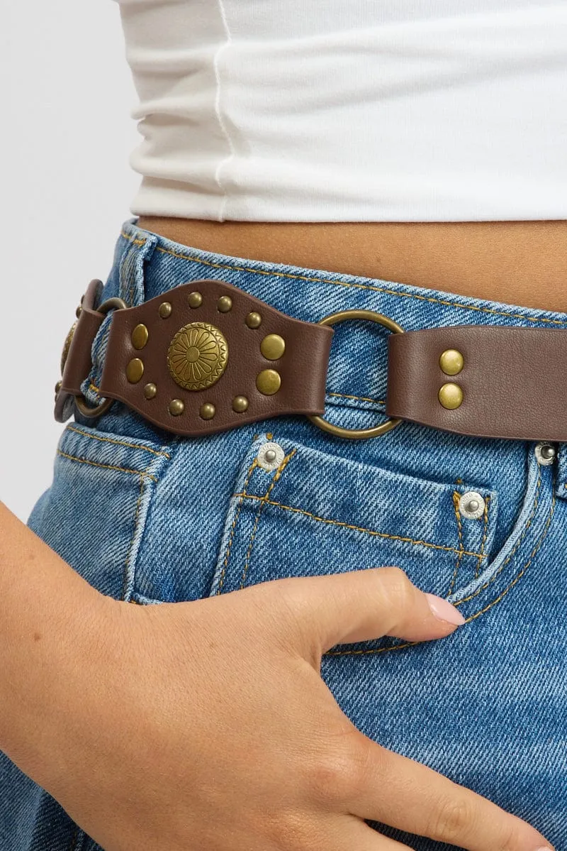 Brown Western Waist and Hip Belt sold by Ally Fashion product image thumbnail 2