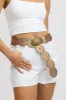 Brown Oval Disc Western Waist Belt sold by Ally Fashion