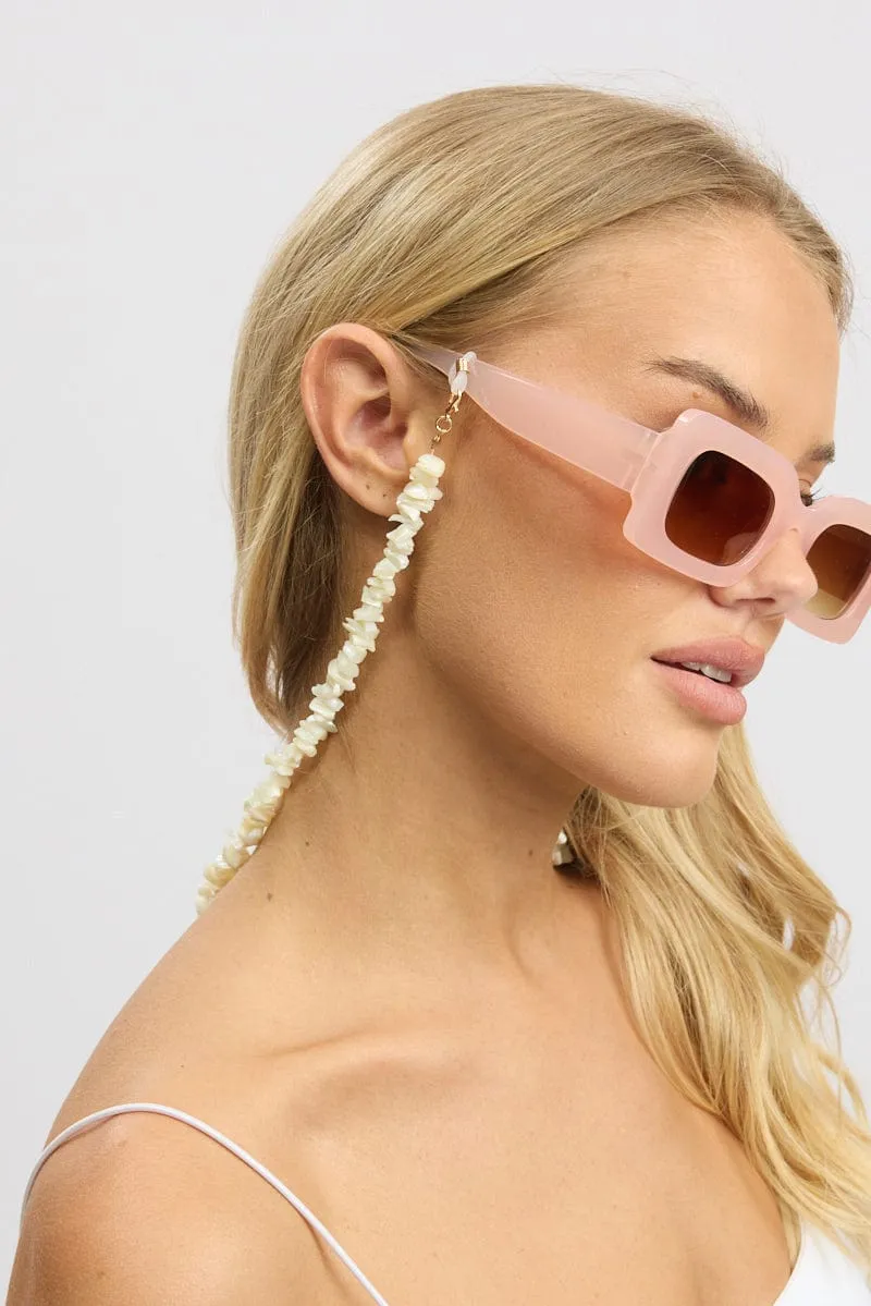 White Sunglass Chain sold by Ally Fashion product image thumbnail 2