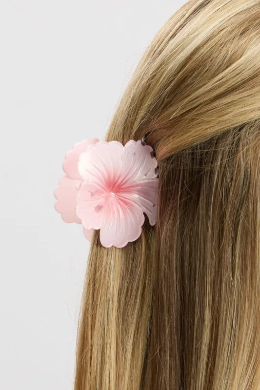 Pink Flower Claw Clip sold by Ally Fashion